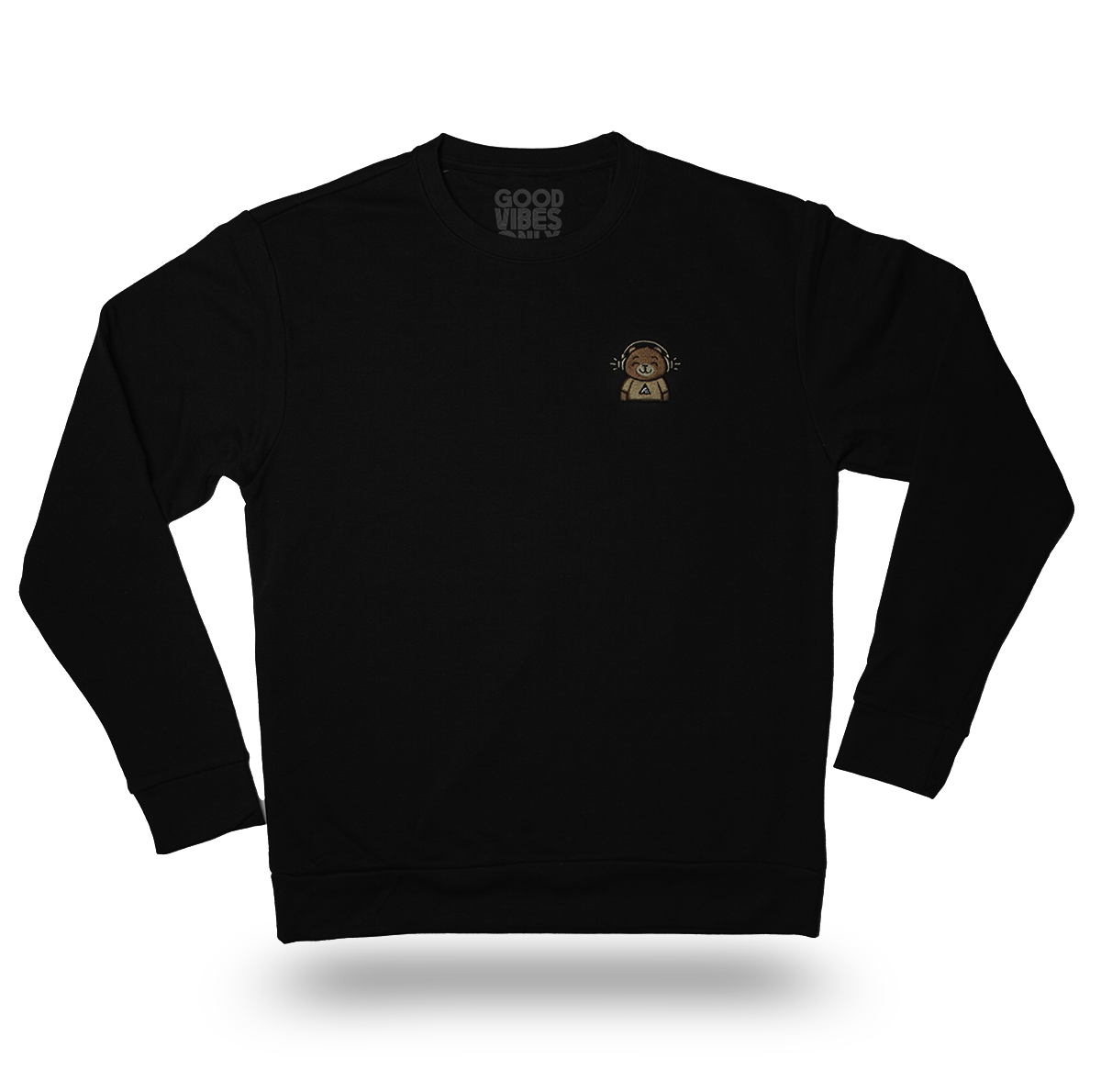 Good Vibes Bear - Lightweight Fleece Crewneck