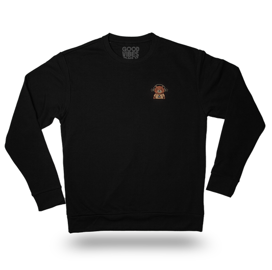 Good Vibes Bear - Lightweight Fleece Crewneck